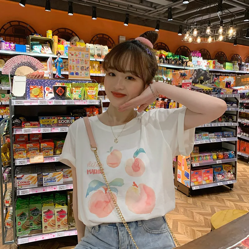 Kawaii Summer Women T-shirts Cute Printed Female Thsirt Tops Casual Short Sleeve Lady T Shirt Fashion Streetwear Woman Tshirts
Kawaii Summer Women T-shirts Cute Printed Female Thsirt Tops Casual Short Sleeve Lady T Shirt Fashion Streetwear Woman Tshirts