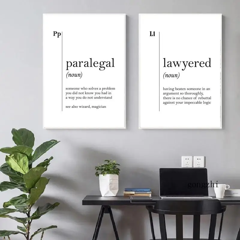 Lawyered Paralegal Definition Poster Black and White Minimalist Canvas Painting Prints Law Office Wall Art Decor Lawyer Gifts
Lawyered Paralegal Definition Poster Black and White Minimalist Canvas Painting Prints Law Office Wall Art Decor Lawyer Gifts