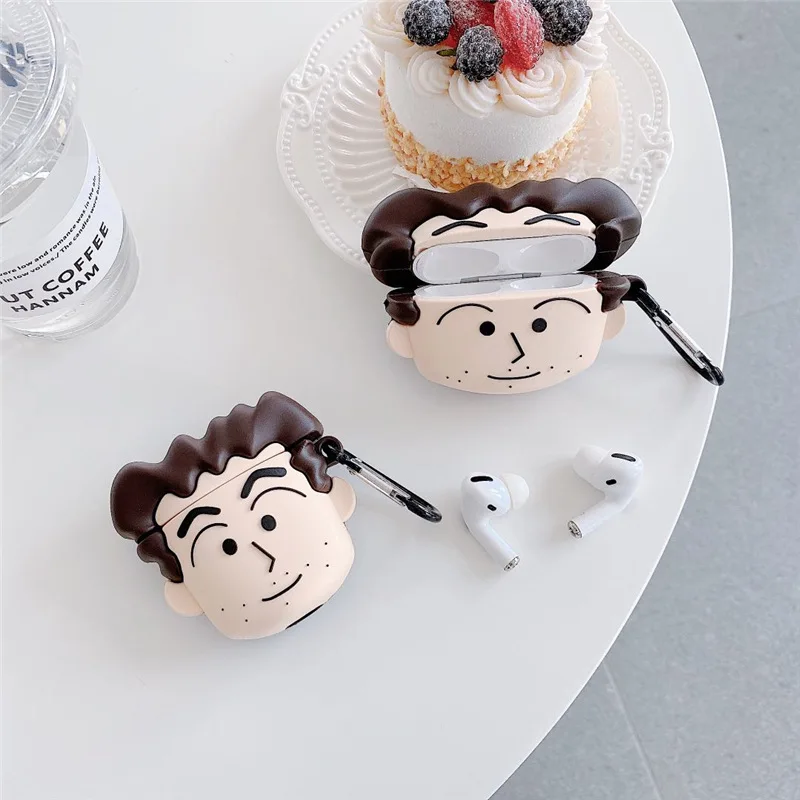 For Airpods 1 2 3 Funny Cartoon Nohara Hiroshi Earphone Case for Air Pods Pro Bluetooth Headphone Soft Silicone Cover +keychain
For Airpods 1 2 3 Funny Cartoon Nohara Hiroshi Earphone Case for Air Pods Pro Bluetooth Headphone Soft Silicone Cover +keychain