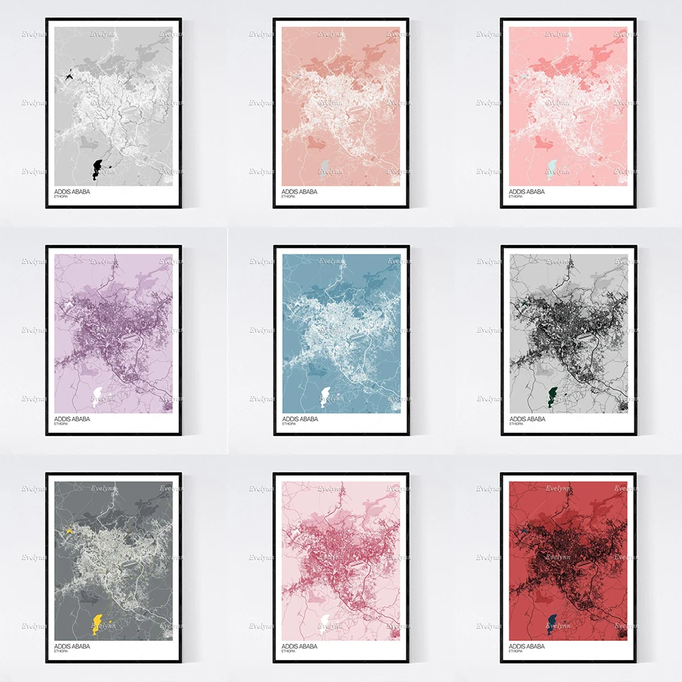 Addis Ababa, Ethiopia Map Nordic Retro Minimalism Painting Posters and Prints on Canvas Wall Art Modular Pictures Home Decor
Addis Ababa, Ethiopia Map Nordic Retro Minimalism Painting Posters and Prints on Canvas Wall Art Modular Pictures Home Decor