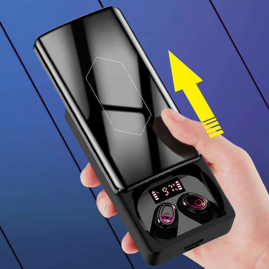 Bluetooth-наушники TWS с зарядным футляром на 10000 мА · ч | Электроника