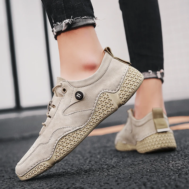 Suede Leather Shoes Men Loafers Octopus Casual Leather Shoes Soft Driving Shoes Men Flats Walking Lace-Up Man Footwear
Suede Leather Shoes Men Loafers Octopus Casual Leather Shoes Soft Driving Shoes Men Flats Walking Lace-Up Man Footwear