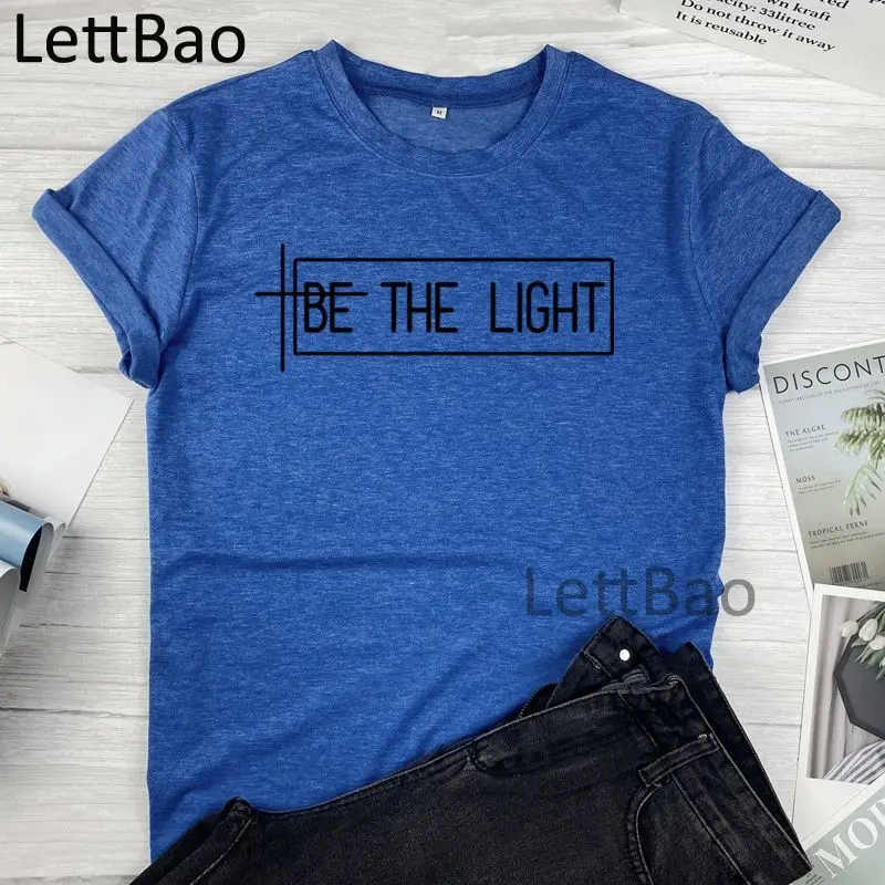 Be The Light New T Shirt Women Clothing Femme T-shirt Harajuku Female Ulzzang Aesthetic Fashion Tops Streetwear Cotton T-shirt
Be The Light New T Shirt Women Clothing Femme T-shirt Harajuku Female Ulzzang Aesthetic Fashion Tops Streetwear Cotton T-shirt