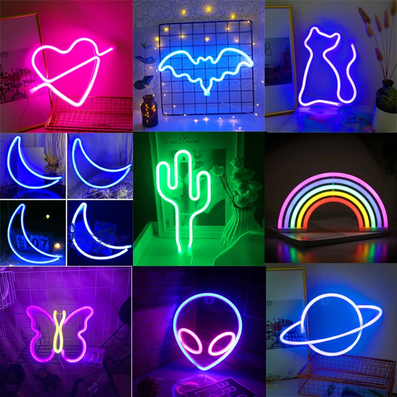 Neon Signs Light LED Signs Decorative Neon Light for Children Baby Room Christmas Wedding Party Atmosphere Lamp Home Decoration
Neon Signs Light LED Signs Decorative Neon Light for Children Baby Room Christmas Wedding Party Atmosphere Lamp Home Decoration