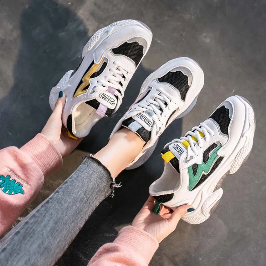 2020 New Chunky Sneakers Women Fashion Designer Old Dad Shoes Comfortable Female Vulcanize Shoes Ladies Platform Footwear
2020 New Chunky Sneakers Women Fashion Designer Old Dad Shoes Comfortable Female Vulcanize Shoes Ladies Platform Footwear
