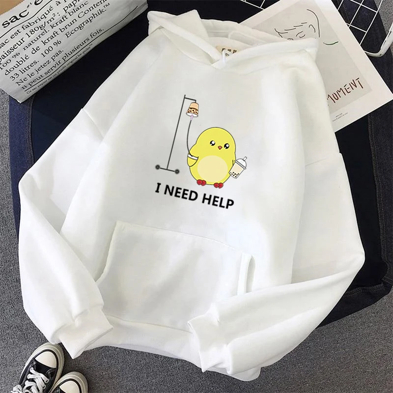 I Need Help Printing Hoodie Cute Duck Hooded Sweatshirt Harajuku Pink Hoodies Lovely Kawaii Casual O-Neck Women's Men's Hoody
I Need Help Printing Hoodie Cute Duck Hooded Sweatshirt Harajuku Pink Hoodies Lovely Kawaii Casual O-Neck Women's Men's Hoody