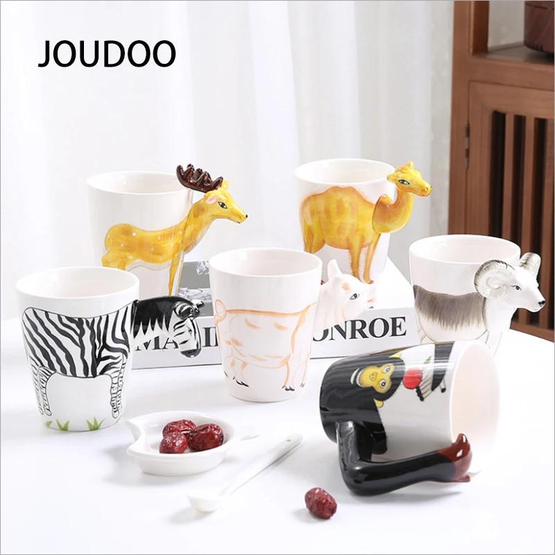 JOUDOO Animal Mug Large-capacity Hand-painted 3D Ceramic Drinking Cup Cute Creative Personality Milk Coffee Cup
JOUDOO Animal Mug Large-capacity Hand-painted 3D Ceramic Drinking Cup Cute Creative Personality Milk Coffee Cup