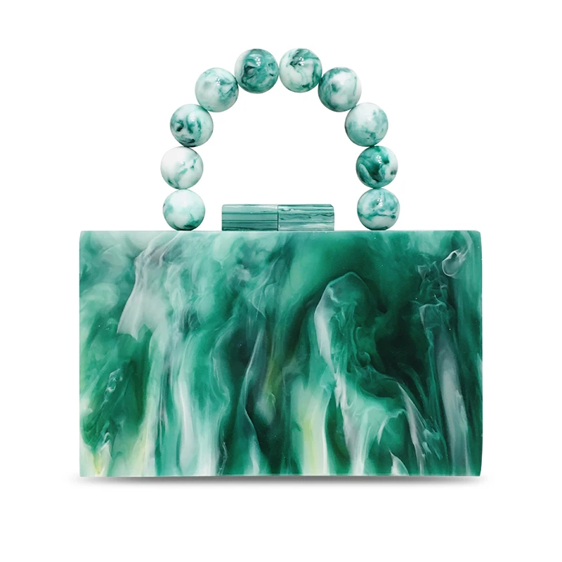 2020 Women Jade green Acrylic Handbags Beading Chain Messenger Flap Lady Female Evening Box Clutches Purse Wallet
2020 Women Jade green Acrylic Handbags Beading Chain Messenger Flap Lady Female Evening Box Clutches Purse Wallet