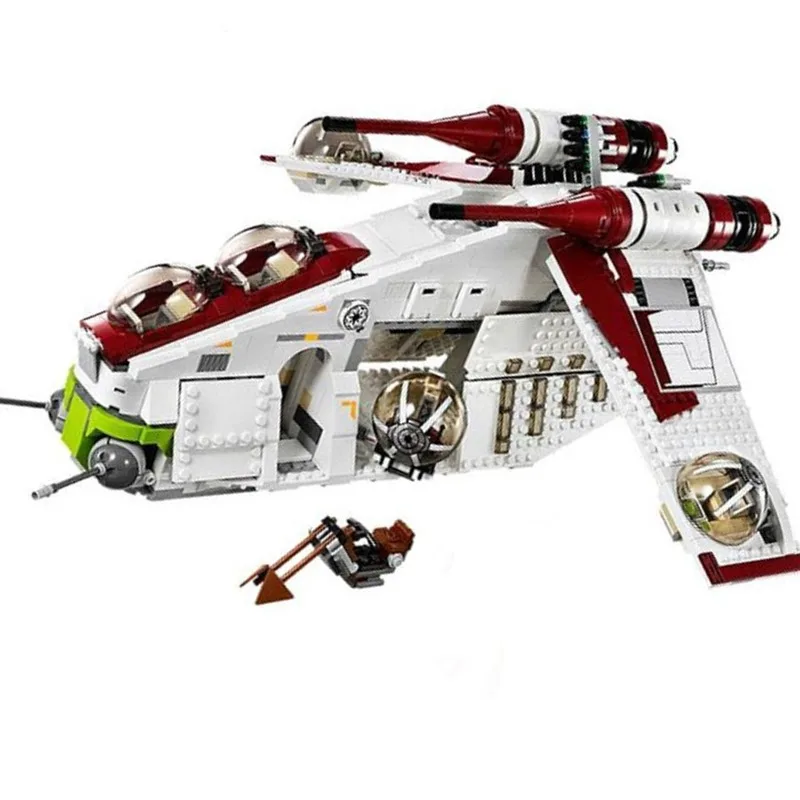 Republic Gunship Set Compatible with Star 05041 Ship Wars Building Blocks Bricks Toys For Children Christmas Gifts Kids Model
Republic Gunship Set Compatible with Star 05041 Ship Wars Building Blocks Bricks Toys For Children Christmas Gifts Kids Model