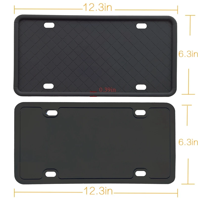 TOP -License Plate Frames -Silicone License Plate Frame with 9 Drainage Holes, Rain-Proof, Anti-Rust and Anti-Rattle for Car Lic
TOP -License Plate Frames -Silicone License Plate Frame with 9 Drainage Holes, Rain-Proof, Anti-Rust and Anti-Rattle for Car Lic