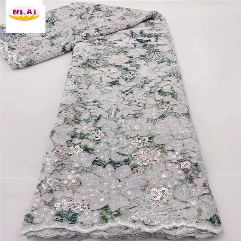 African Velvet Lace Fabric 2021 High Quality Lace White Net Embroidery Nigeria Wedding Laces 5yards NI5667-3
African Velvet Lace Fabric 2021 High Quality Lace White Net Embroidery Nigeria Wedding Laces 5yards NI5667-3