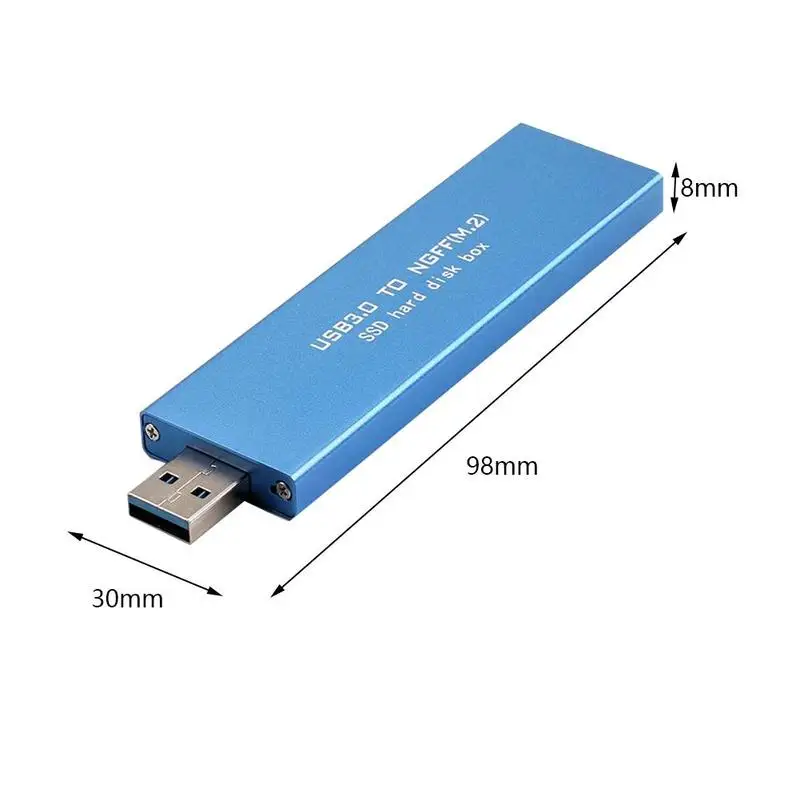 USB 3.0 to m. 2 (NGFF) SSD external storage box support rate to disk transmission hard up 5Gbps removable box B1R1 
USB 3.0 to m. 2 (NGFF) SSD external storage box support rate to disk transmission hard up 5Gbps removable box B1R1
