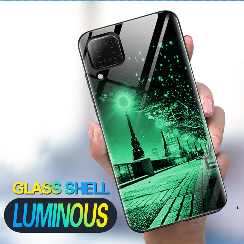 Luminous Glass Phone Case For Huawei P40 Pro Nova 6 SE Nova 7i 7se 7 Pro back Cover For huawei P40 Lite Night Shine cases Coque
Luminous Glass Phone Case For Huawei P40 Pro Nova 6 SE Nova 7i 7se 7 Pro back Cover For huawei P40 Lite Night Shine cases Coque