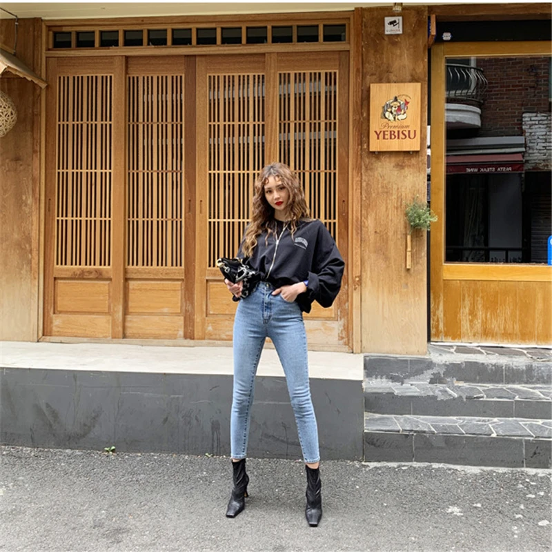 Chic Women Trousers All-match Women Denim Jeans Basic Skinny Fit High Waist Female Stretchable Pencil Jeans
Chic Women Trousers All-match Women Denim Jeans Basic Skinny Fit High Waist Female Stretchable Pencil Jeans
