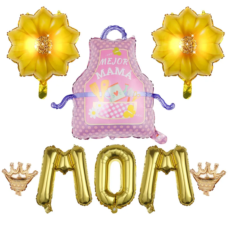 1 set Printed Spanish Mother Foil balloon mother's day flower apron mother balloon gift birthday decoration
1 set Printed Spanish Mother Foil balloon mother's day flower apron mother balloon gift birthday decoration