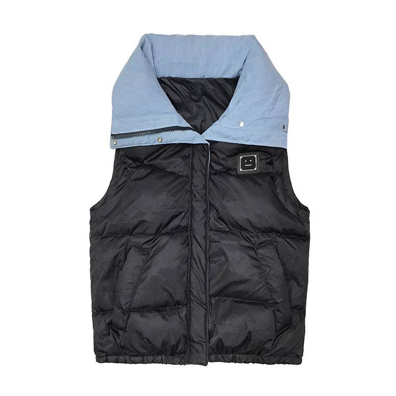 QING MO 2021 Autumn Winter New Women Denim Patchwork Jacket Sleeveless Down Jacket Coat Casual Parkas Coat ZQY5664
QING MO 2021 Autumn Winter New Women Denim Patchwork Jacket Sleeveless Down Jacket Coat Casual Parkas Coat ZQY5664