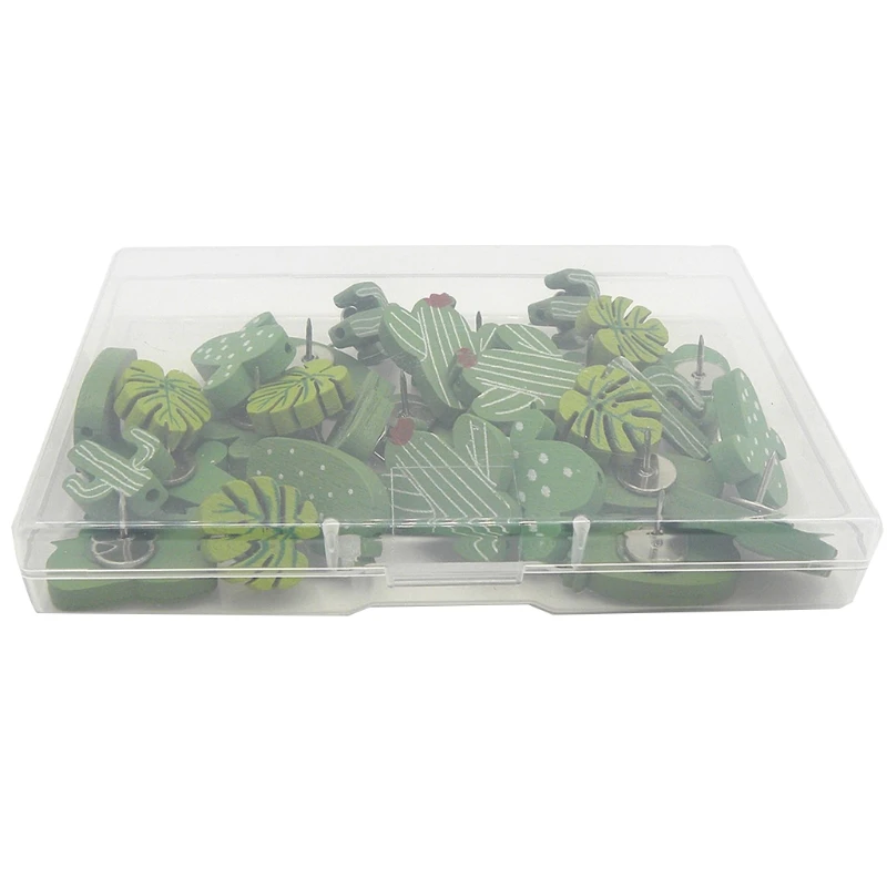 30PCS Wooden Push Pins Cactus Palm Leaf Thumb Tack Decorative Cute Pushpins for XXUC
30PCS Wooden Push Pins Cactus Palm Leaf Thumb Tack Decorative Cute Pushpins for XXUC