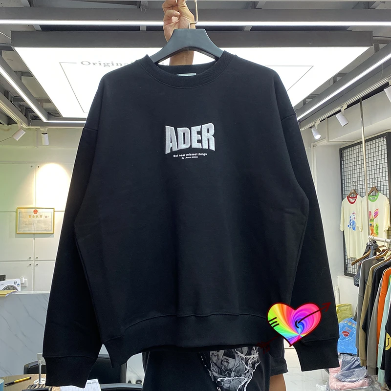Black White 3D ADER Embroidery Logo Ader Error Sweatshirts 2021FW Men Women High Quality Adererror Hoodie Back Blue Mark O-Neck
Black White 3D ADER Embroidery Logo Ader Error Sweatshirts 2021FW Men Women High Quality Adererror Hoodie Back Blue Mark O-Neck