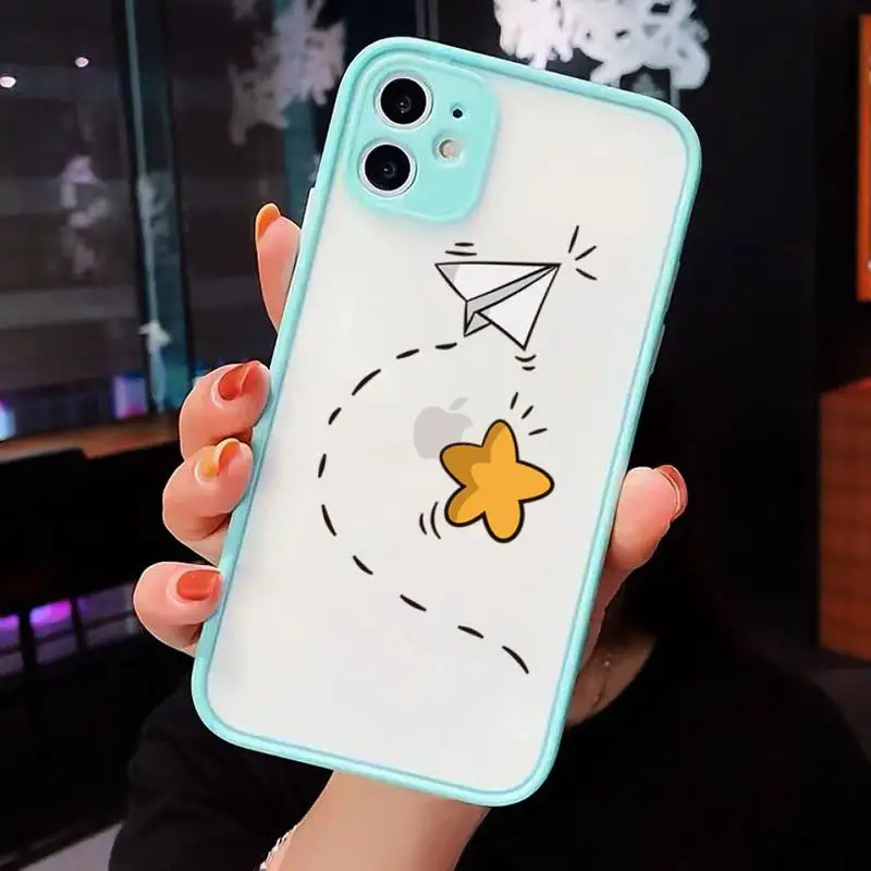 Cute funny paper airplane Phone Case For iPhone 12 11 Mini Pro XR XS Max 7 8 Plus X Matte transparent blue Back Cover
Cute funny paper airplane Phone Case For iPhone 12 11 Mini Pro XR XS Max 7 8 Plus X Matte transparent blue Back Cover