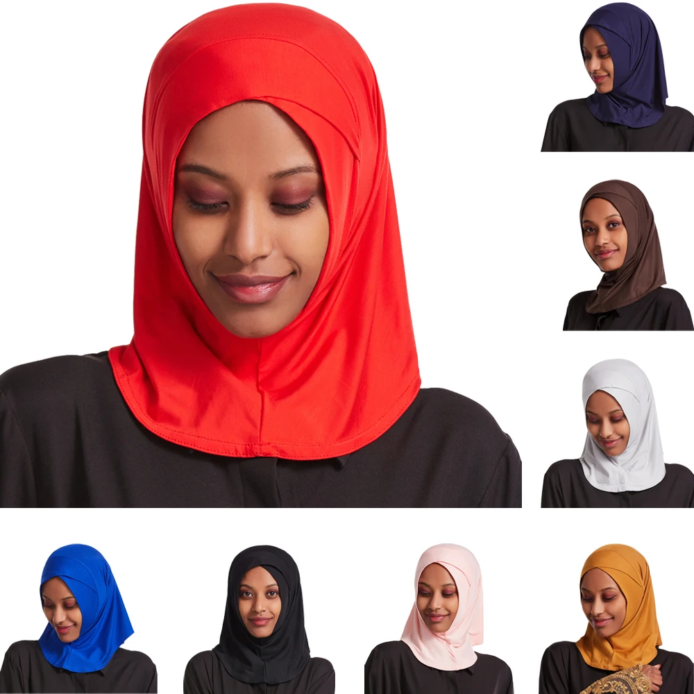 Фото Мусульманский женский хиджаб тюрбан Одна деталь Amira Ready To Wear мгновенный шарф