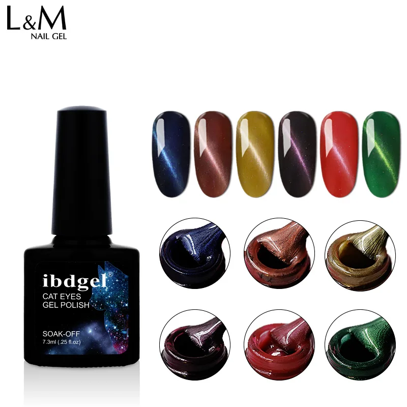 MOQ 1 pcs ibdgel brand 48 color cat eyes nail gel soak off uv led polish | Красота и здоровье