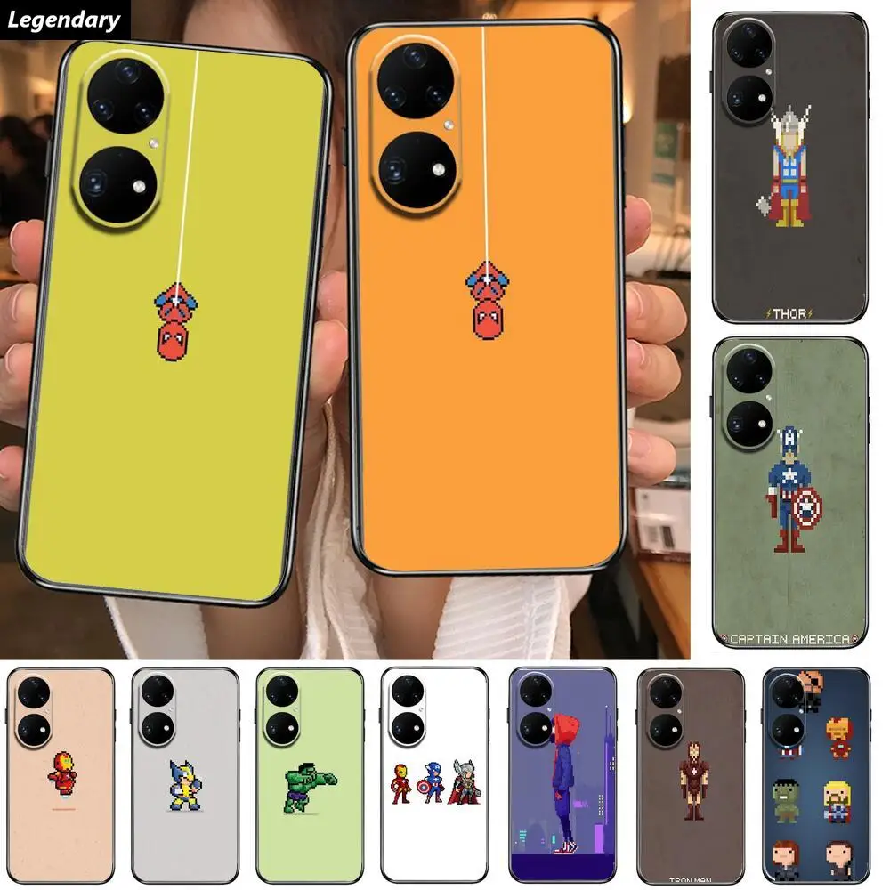 Pixel Marvel Phone Case For Huawei p50 P40 p30 P20 10 9 8 Lite E Pro Plus Black Etui Coque Painting Hoesjes comic fas
Pixel Marvel Phone Case For Huawei p50 P40 p30 P20 10 9 8 Lite E Pro Plus Black Etui Coque Painting Hoesjes comic fas