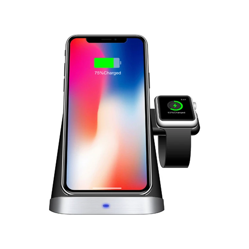 Беспроводное зарядное устройство 3 в 1 10 Вт qi универсальная зарядка для iPhone xs Apple