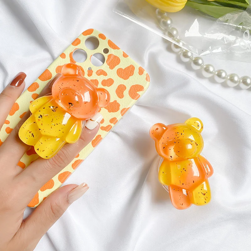 The Bear Transparent Phone Holder Support Holder Handband Fold Finger Stand Luxury 3D Cute Bear Phone Accessories
The Bear Transparent Phone Holder Support Holder Handband Fold Finger Stand Luxury 3D Cute Bear Phone Accessories
