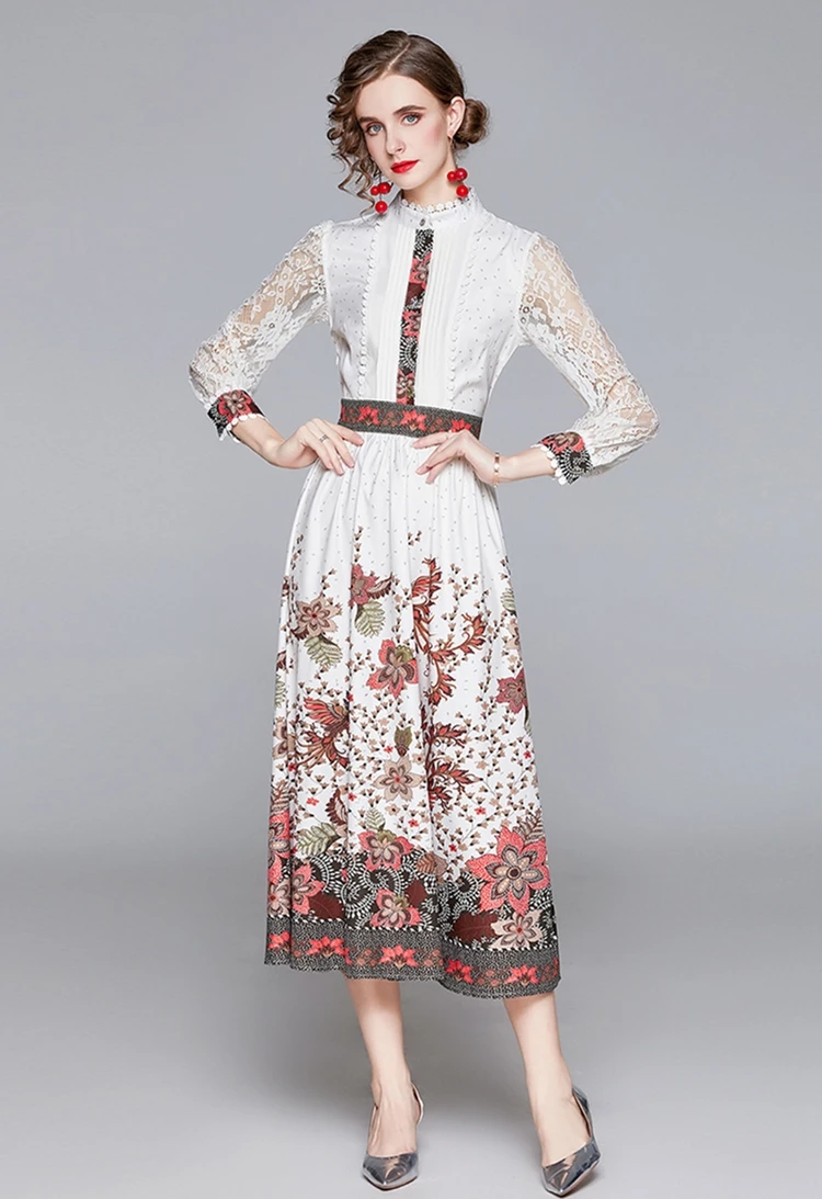ZUOMAN Women Spring Elegant Print Dress Festa High Quality Vintage Party Robe Femme Lace Designer Long Casual Vestidos
ZUOMAN Women Spring Elegant Print Dress Festa High Quality Vintage Party Robe Femme Lace Designer Long Casual Vestidos