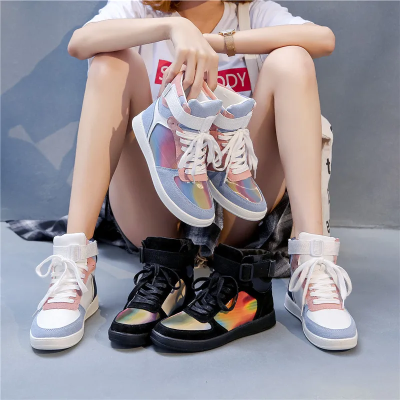 Women Sneakers 2019 Fashion Casual Shoes Woman Comfortable Breathable White Flats Female Chaussure Femme Reflective
Women Sneakers 2019 Fashion Casual Shoes Woman Comfortable Breathable White Flats Female Chaussure Femme Reflective