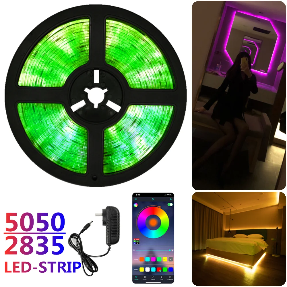 Светодиодная лента RGB 5050 2835 SMD, неоновая водонепроницаемая лампа, гибкая светодиодная лента, 5 м, 12 В постоянного тока, для праздника вечерние, декора комнаты
Светодиодная лента RGB 5050 2835 SMD, неоновая водонепроницаемая лампа, гибкая светодиодная лента, 5 м, 12 В постоянного тока, для праздника вечерние, декора комнаты