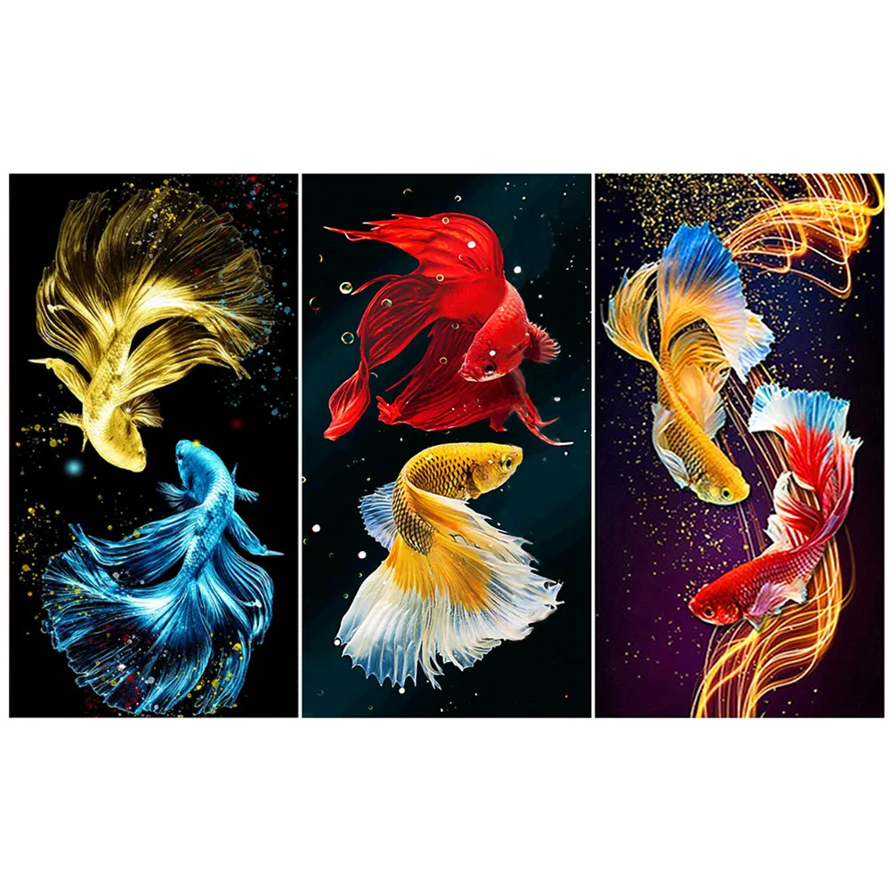 Round full diamond animal 5D diamond painting goldfish DIY diamond embroidery kit home decoration ornaments
Round full diamond animal 5D diamond painting goldfish DIY diamond embroidery kit home decoration ornaments