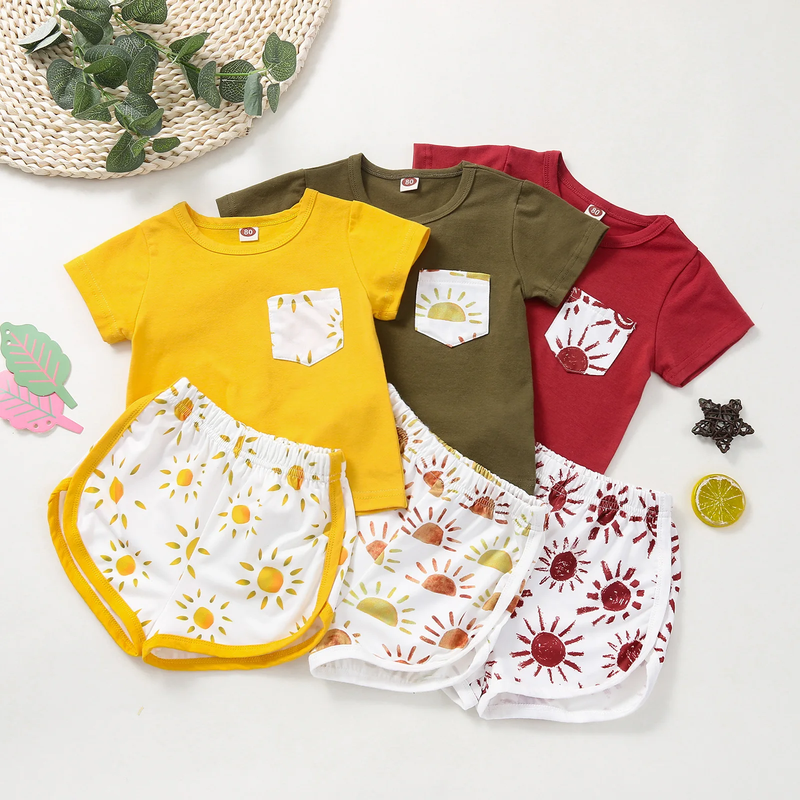 Toddler Baby Kids Boys Girls Clothes Sun T-shirt Tops Solid Short Casual Set Kids Outfits for Infant Outfit Suit Boys Clothes
Toddler Baby Kids Boys Girls Clothes Sun T-shirt Tops Solid Short Casual Set Kids Outfits for Infant Outfit Suit Boys Clothes