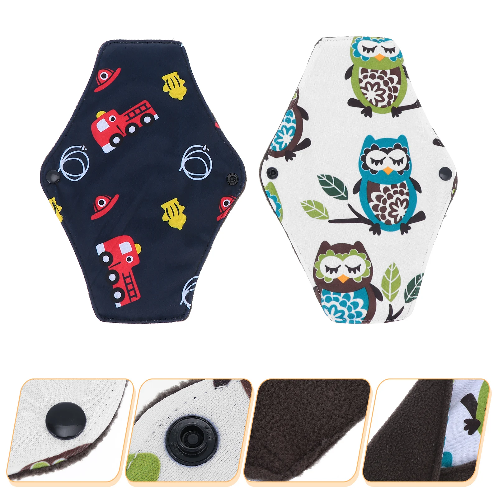 2pcs Convenient Washable Durable Bamboo Charcoal Sanitary Pads Sanitary Pads for Girls 
2pcs Convenient Washable Durable Bamboo Charcoal Sanitary Pads Sanitary Pads for Girls