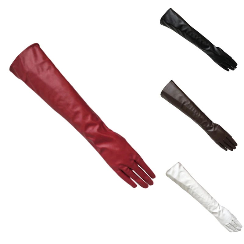 Women 4 Colors Full Fingers Winter Warm Opera Evening Party Gloves Faux Leather PU Over Elbow Long Glove
Women 4 Colors Full Fingers Winter Warm Opera Evening Party Gloves Faux Leather PU Over Elbow Long Glove