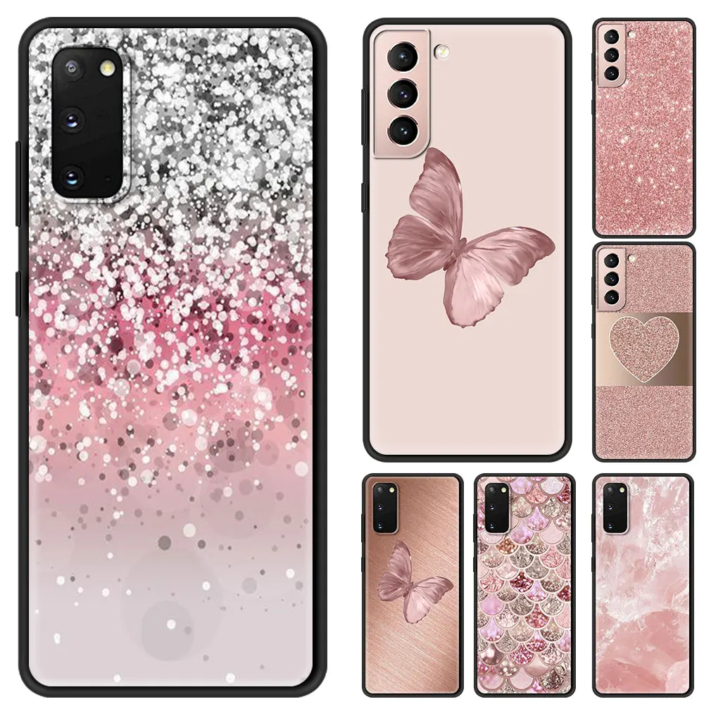 Gold Pink Rose Glitter Hearts Cover For Galaxy S21 Ultra Case Smartphone Shell For Samsung S20 FE S8 S9 S10 Plus Ultra Fundas
Gold Pink Rose Glitter Hearts Cover For Galaxy S21 Ultra Case Smartphone Shell For Samsung S20 FE S8 S9 S10 Plus Ultra Fundas