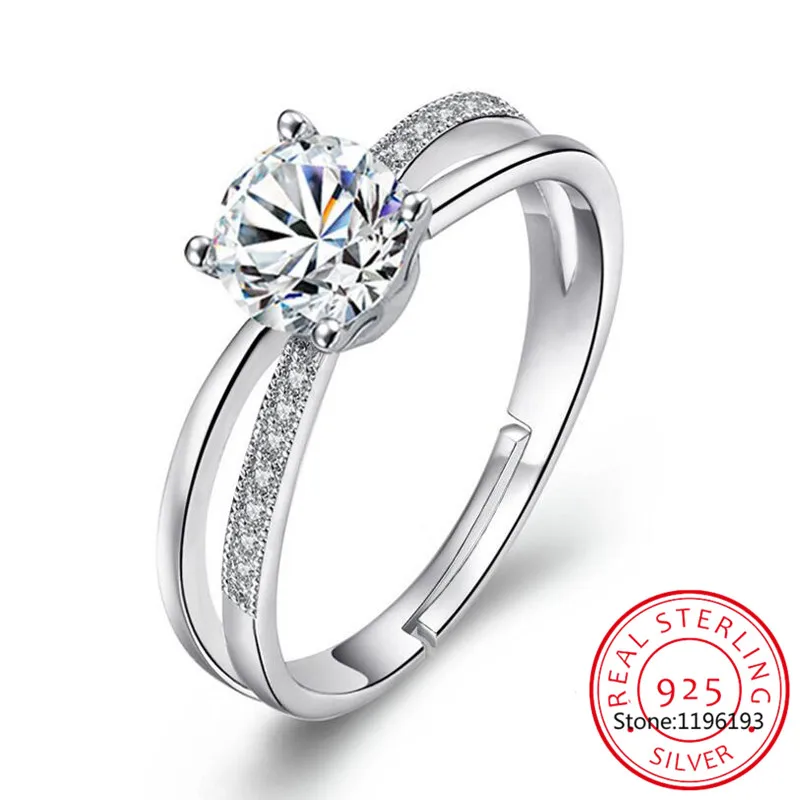 925 Sterling Silver Wedding Ring For Women Cross Zirconia Crystal Luxury Opening Ring anel de prata Valentine's Day Present
925 Sterling Silver Wedding Ring For Women Cross Zirconia Crystal Luxury Opening Ring anel de prata Valentine's Day Present