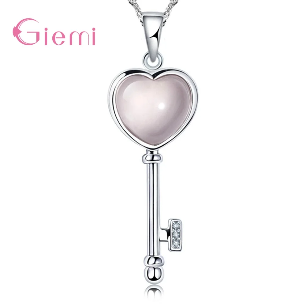 Wholesale Fashion S925 Sterling Silver Sweet Love Heart Key Pendant Water Wave Chain Necklace For Women Lover Wife Jewelry Gift
Wholesale Fashion S925 Sterling Silver Sweet Love Heart Key Pendant Water Wave Chain Necklace For Women Lover Wife Jewelry Gift