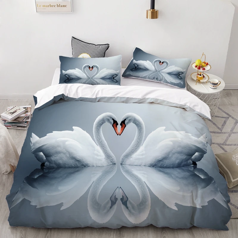 3Pcs Animal Swan Elephant Owl Pattern Bedding Home Textiles Set Queen Bedclothes Duvet Cover Pillowcase Comforter Bedding Sets
3Pcs Animal Swan Elephant Owl Pattern Bedding Home Textiles Set Queen Bedclothes Duvet Cover Pillowcase Comforter Bedding Sets