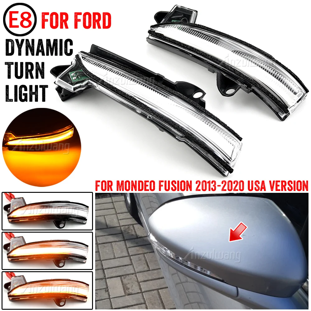 Side Wing Rearview Mirror Dynamic Blinker Flowing Indicator LED Turn Signal Light For Ford Fusion Mondeo 2013-2020 USA Version
Side Wing Rearview Mirror Dynamic Blinker Flowing Indicator LED Turn Signal Light For Ford Fusion Mondeo 2013-2020 USA Version