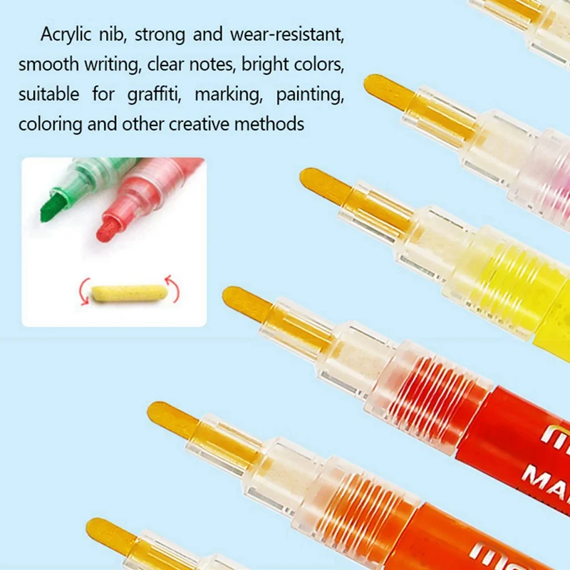 12/28 Colors/Set Acrylic Paint Marker Pen For Ceramic Rock Glass Porcelain Mug Wood Fabric Canvas Painting
12/28 Colors/Set Acrylic Paint Marker Pen For Ceramic Rock Glass Porcelain Mug Wood Fabric Canvas Painting