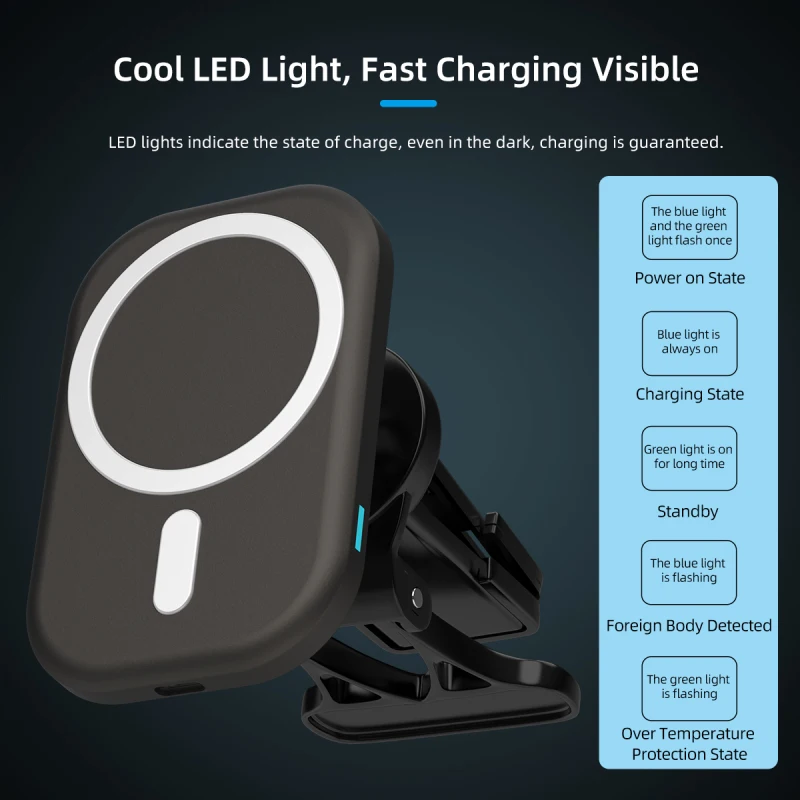 Auto Magnetic Wireless Charger Suitable for iphone12 Car Wireless Charger 15W Fast Charging bracket Universal Car Bracket
Auto Magnetic Wireless Charger Suitable for iphone12 Car Wireless Charger 15W Fast Charging bracket Universal Car Bracket