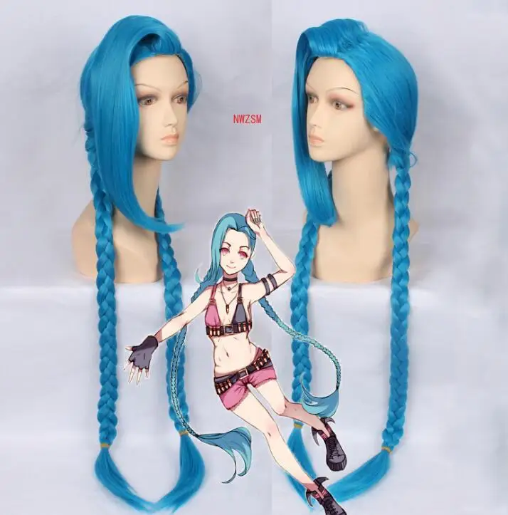 Anime Lol Jinx Cosplay Pruiken Voor Vrouwen Blauw Dubbele Paardenstaart Vlechten Meisjes Lang Haar Voor Halloween Party
Anime Lol Jinx Cosplay Pruiken Voor Vrouwen Blauw Dubbele Paardenstaart Vlechten Meisjes Lang Haar Voor Halloween Party