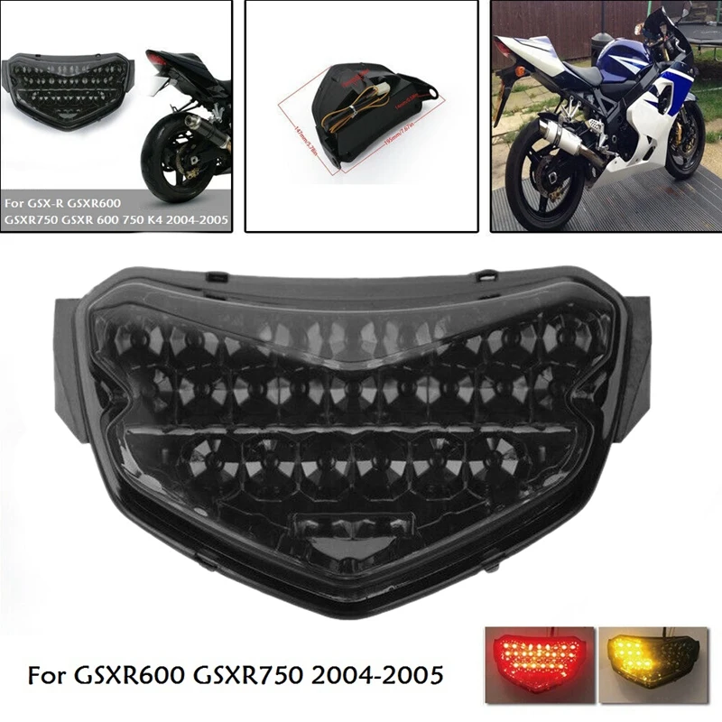Motorcycle Taillight LED Brake Lamp Rear Tail Light with Turn Signal Light for Suzuki GSXR 600 GSXR 750 2004-2005
Motorcycle Taillight LED Brake Lamp Rear Tail Light with Turn Signal Light for Suzuki GSXR 600 GSXR 750 2004-2005