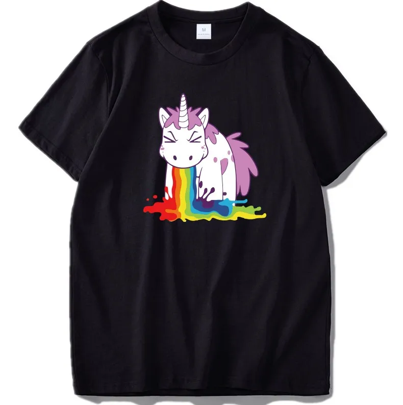 Unicorn T Shirt Rainbow Funny Spoof High Quality 100% Cotton White Black Tops Cartoon T-shirt Gift EU Size
Unicorn T Shirt Rainbow Funny Spoof High Quality 100% Cotton White Black Tops Cartoon T-shirt Gift EU Size