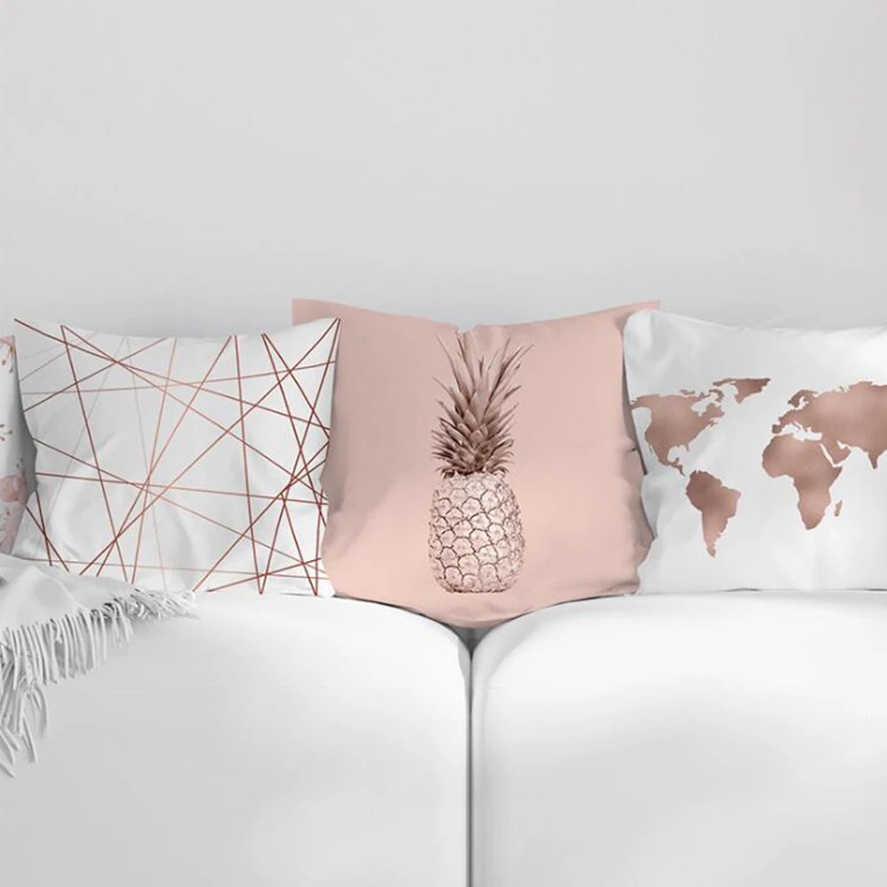 Pillow Case Rose Gold Geometric Pineapple Glitter Cushion Cover 1Side Print Pillowslip Attractive Smooth Pillowcase Soft 45*45cm
Pillow Case Rose Gold Geometric Pineapple Glitter Cushion Cover 1Side Print Pillowslip Attractive Smooth Pillowcase Soft 45*45cm