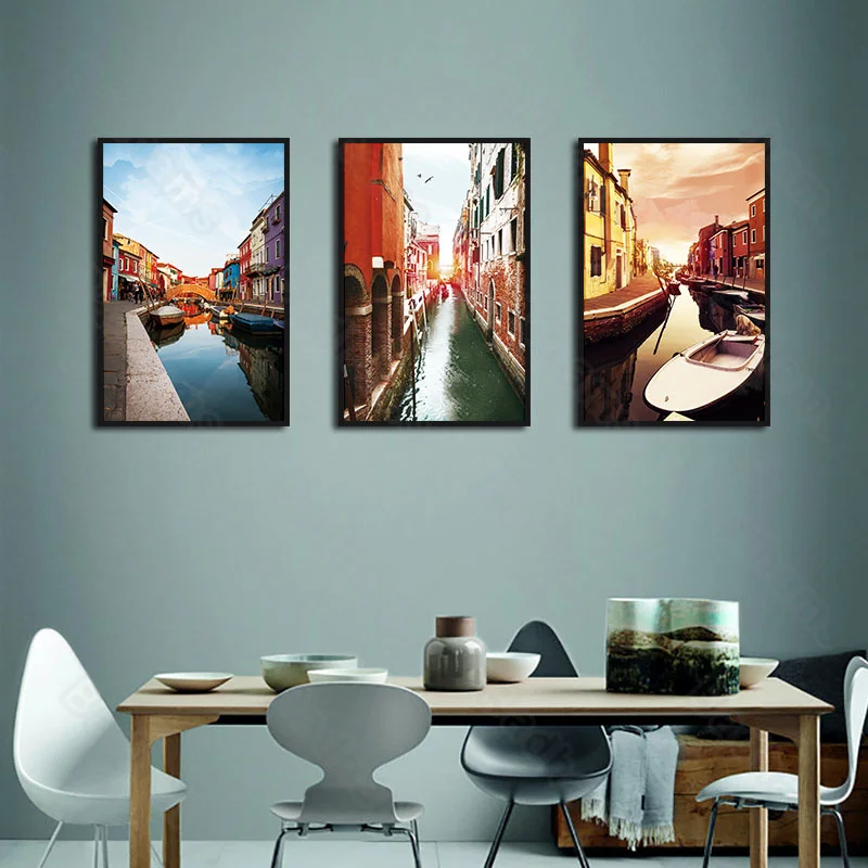 Modern Decoration Home Mural Sofa Background Wall Water Town Bedroom Restaurant Corridor Porch Canvas Hanging Painting
Modern Decoration Home Mural Sofa Background Wall Water Town Bedroom Restaurant Corridor Porch Canvas Hanging Painting