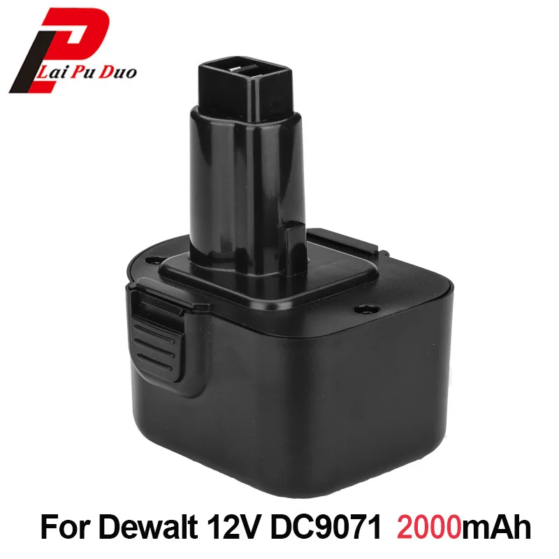 12V 2.0Ah NI-CD Замена батареи для Dewalt Drill :DC9071 DE9037 DE9072 DE9075 DE9501 DW9071 DW953K DW052K DC740KA |