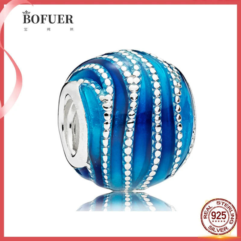 BOFUER S925 Bule Ocean Ermaid Tears Charm Beads Silver Fit 925 Original Pandora Bracele Pendant Fine Jewelry DIY Making For Girl
BOFUER S925 Bule Ocean Ermaid Tears Charm Beads Silver Fit 925 Original Pandora Bracele Pendant Fine Jewelry DIY Making For Girl
