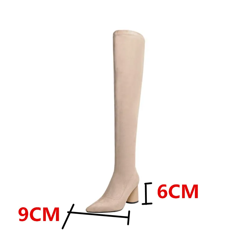 Prova Perfetto Classics Pointed Toe Stretch Boots Round Heels Autumn Winter Concise Solid Color Botas Feminina Plus Size 34-43
Prova Perfetto Classics Pointed Toe Stretch Boots Round Heels Autumn Winter Concise Solid Color Botas Feminina Plus Size 34-43